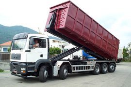 transport hakowcem, ruchoma podloga